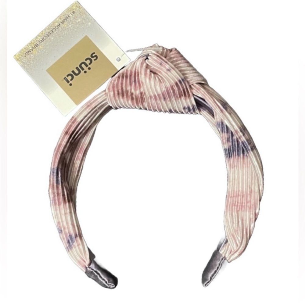 Scunci Pink and Cream Headband Set - Picture 3 of 10
